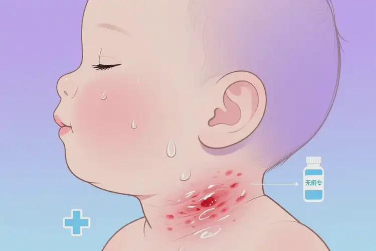 嬰兒脖子上容易起濕疹可以徹底自愈嗎(圖1)