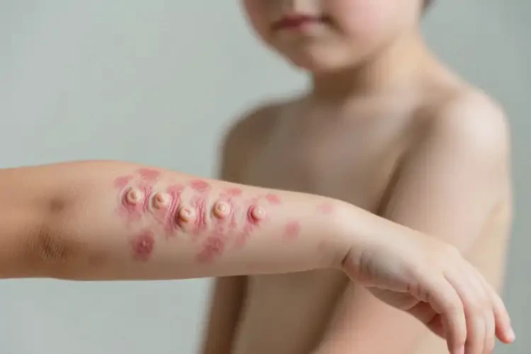 孩子手臂起湿疹可不可以彻底自愈(图2)