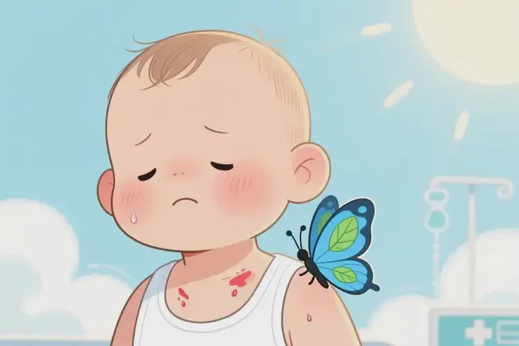 少兒脖子起濕疹不管它會(huì)自己痊愈嗎(圖4)