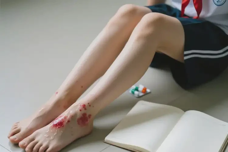 中學生四肢長濕疹能靠自己自愈嗎(圖1)