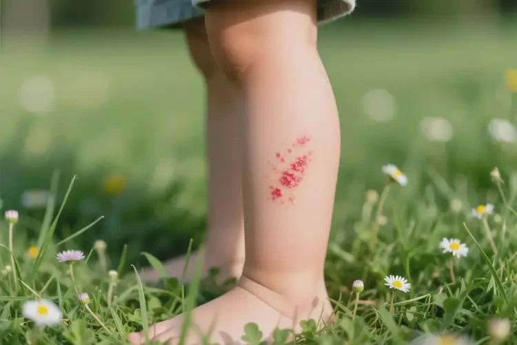 小儿小腿偶尔长湿疹不管它会自己自愈吗(图1)