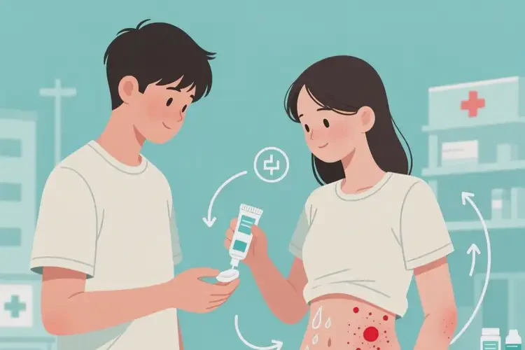 大學(xué)生肚子上出現(xiàn)濕疹能夠徹底治愈嗎(圖4)