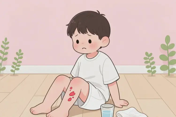 小儿大腿偶尔起湿疹不管它会自己好吗(图4)