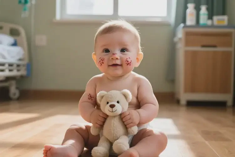 嬰幼兒面部起濕疹不管它會自己好嗎(圖1)