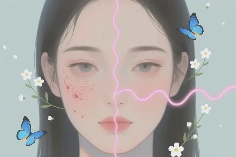 女生脸上容易长湿疹不管它会自己自愈吗(图2)