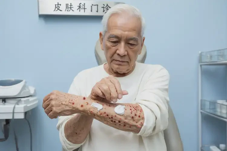 老年人手臂起濕疹不管它會(huì)自己自愈嗎(圖3)