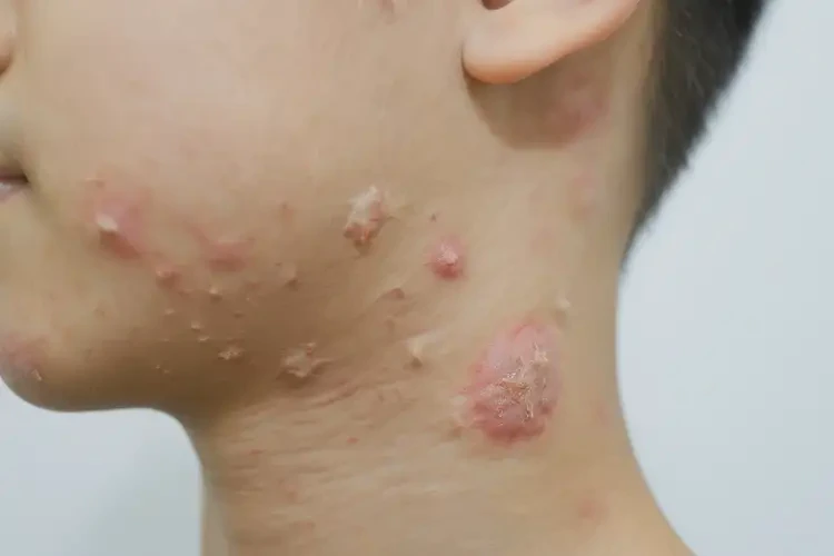 青少年脖子出現(xiàn)濕疹不管它會(huì)自己自愈嗎(圖4)