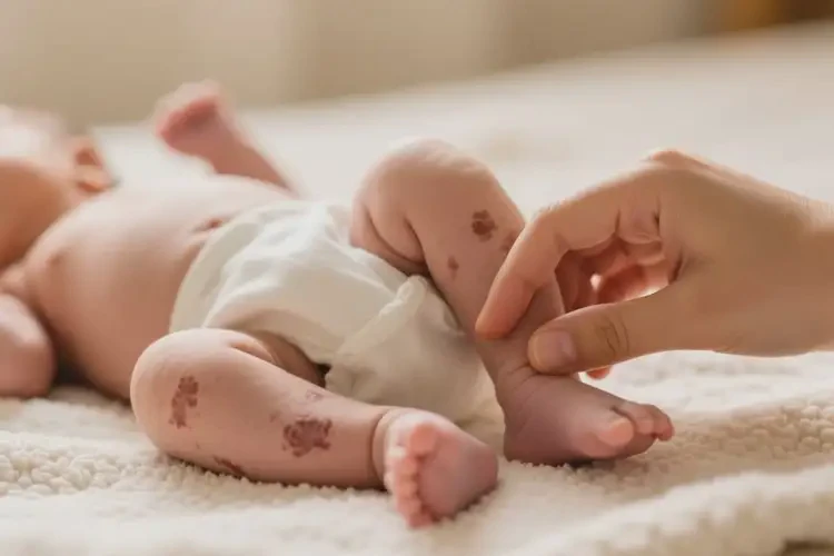 新生兒四肢出現(xiàn)濕疹不管它會自己痊愈嗎(圖3)
