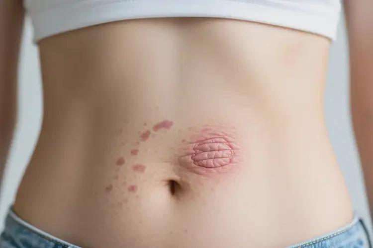 女人肚子出現(xiàn)濕疹能不能徹底自愈(圖2)