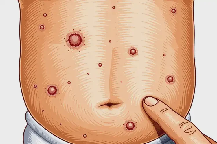 新生兒肚子上出現(xiàn)濕疹可以徹底自愈嗎(圖2)