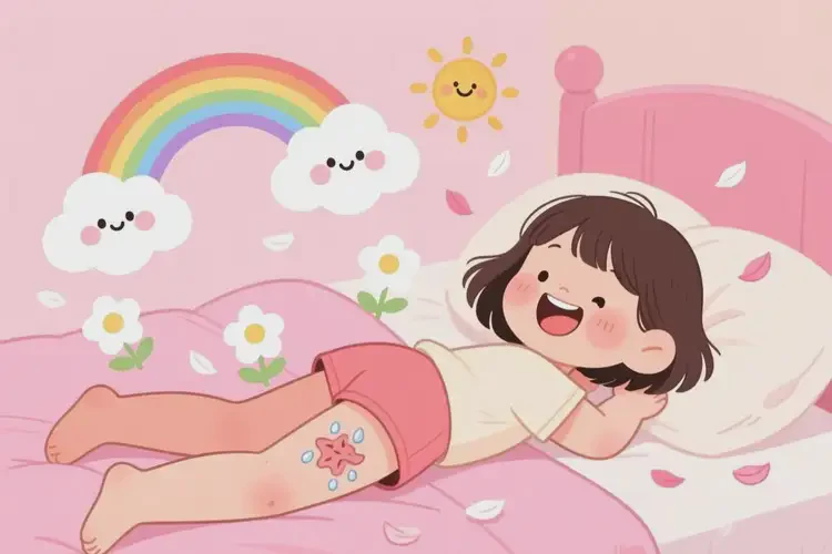 小兒大腿上有濕疹可以徹底自愈嗎(圖2)