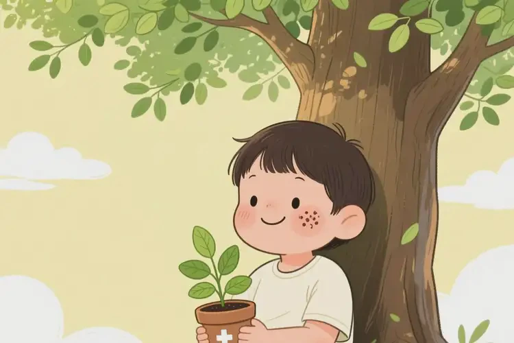 小孩脸上偶尔起湿疹不管它会自己自愈吗(图2)