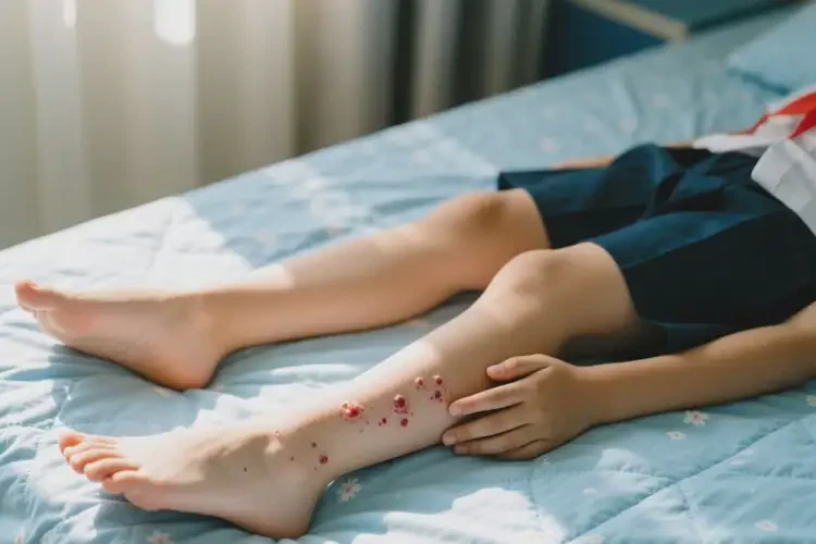 小學(xué)生小腿上出濕疹不管它會(huì)自己痊愈嗎(圖2)