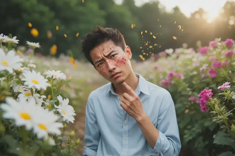 青年人面部出現(xiàn)濕疹不管它會(huì)自己痊愈嗎(圖1)