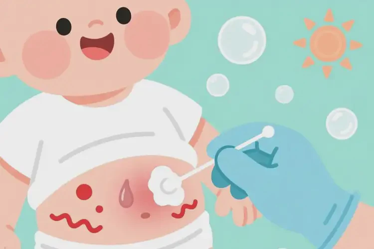 孩子肚子上出濕疹能夠徹底治愈嗎(圖1)