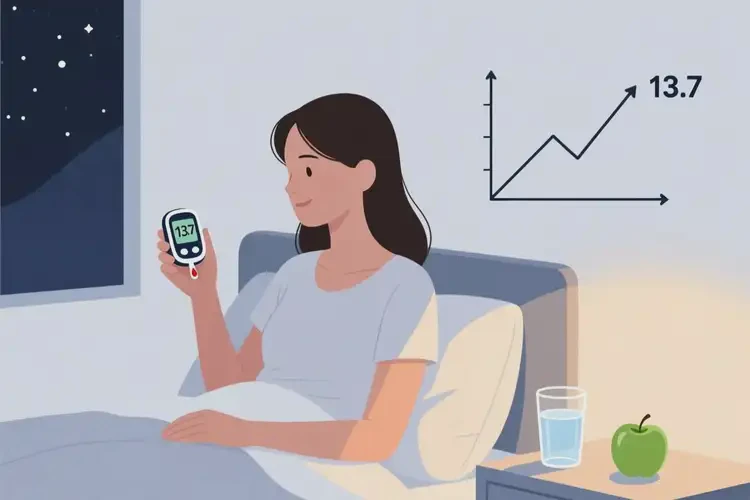 女人睡前血糖13點7是糖尿病嗎(圖4)