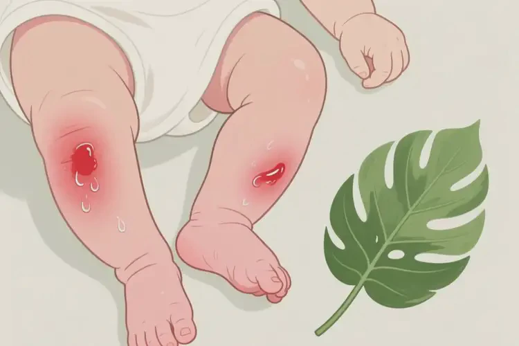 新生兒四肢長(zhǎng)濕疹不管它會(huì)自己自愈嗎(圖2)