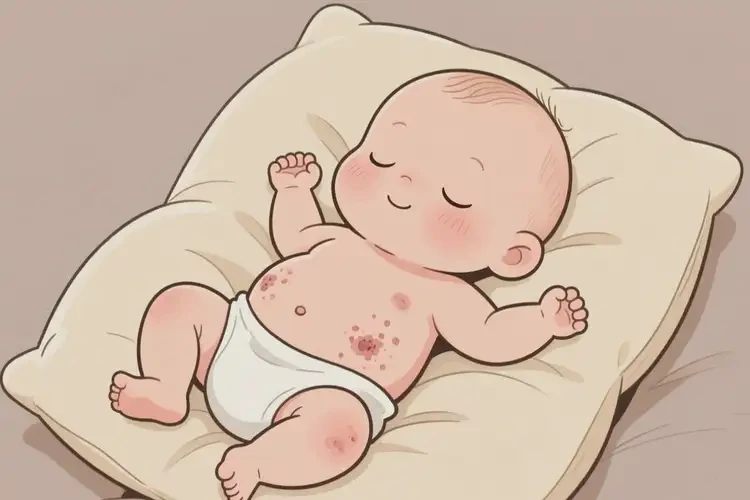 嬰幼兒肚子偶爾長(zhǎng)濕疹不管它會(huì)自己好嗎(圖3)