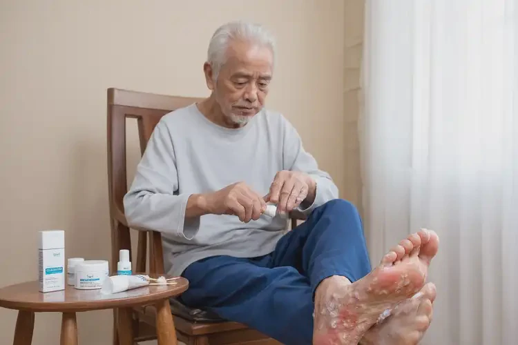 老人腳上容易長(zhǎng)濕疹可不可以徹底自愈(圖2)