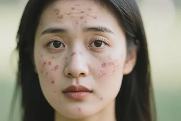 女人面部容易長濕疹不管它會自己痊愈嗎(圖3)