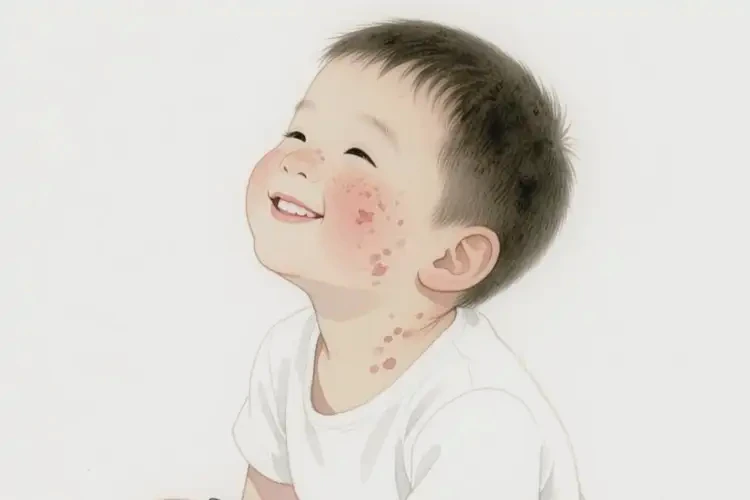 兒童脖子起濕疹不管它會自己自愈嗎(圖4)