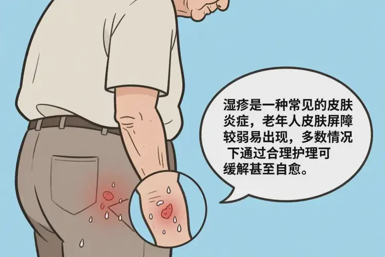 老人屁股偶爾長(zhǎng)濕疹可不可以徹底自愈(圖3)