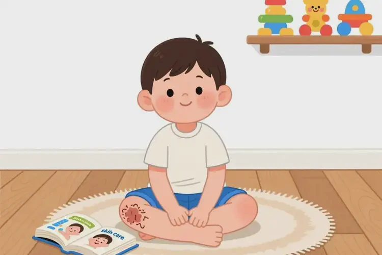 孩子小腿上經(jīng)常起濕疹不管它會(huì)自己好嗎(圖1)