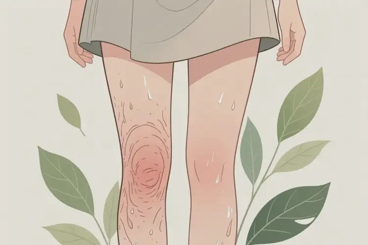 女生大腿上長濕疹能靠自己自愈嗎(圖2)