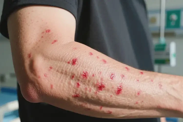 男人手臂起濕疹可以徹底自愈嗎(圖4)