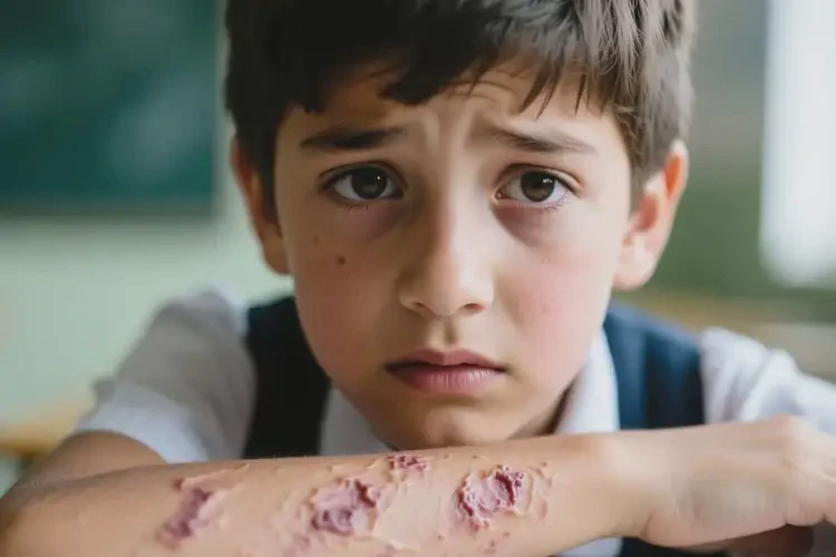 中學生手臂上出現(xiàn)濕疹能靠自己自愈嗎(圖3)