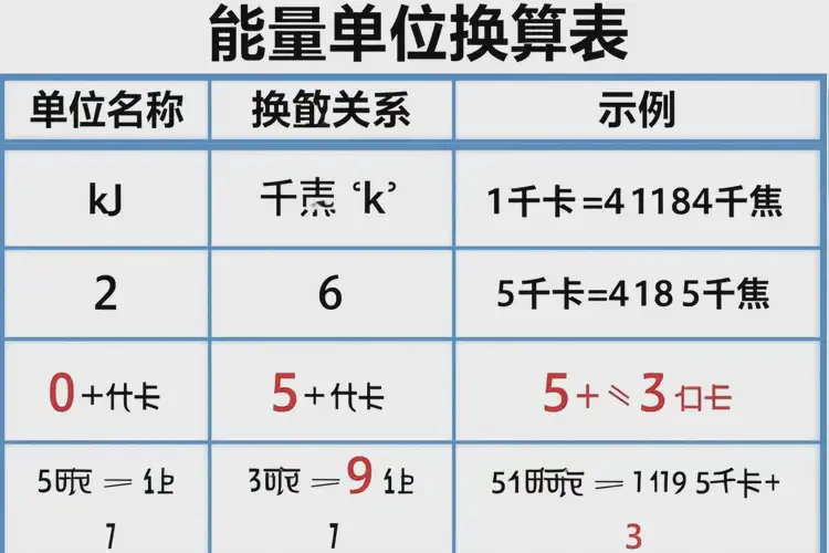 637千焦等于多少千卡(图4)