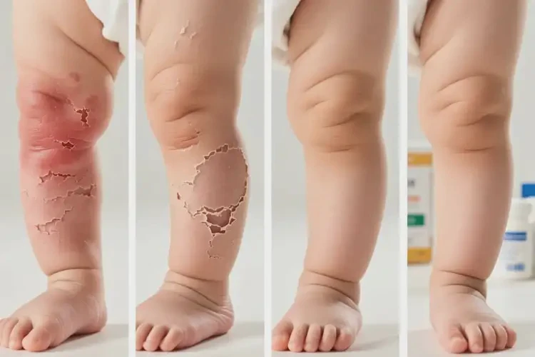 婴儿四肢偶尔长湿疹可不可以彻底自愈(图3)