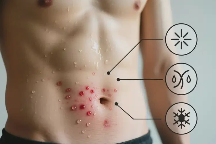 男人肚子上出濕疹能徹底自愈嗎(圖3)