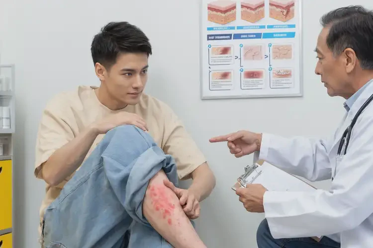 青年人大腿偶爾起濕疹能不能徹底自愈(圖2)