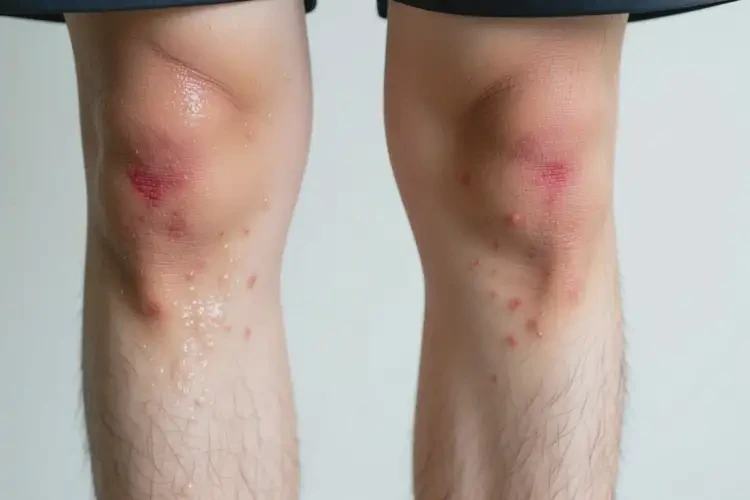 男生小腿起濕疹可以徹底自愈嗎(圖1)