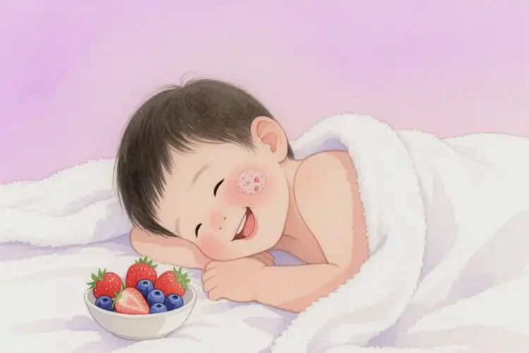 小孩脸上偶尔起湿疹不管它会自己自愈吗(图1)