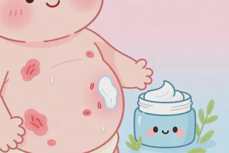 婴幼儿肚子上容易长湿疹不管它会自己好吗(图1)