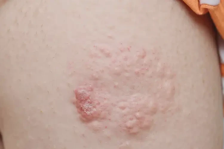 孩子大腿上经常长湿疹不管它会自己好吗(图4)