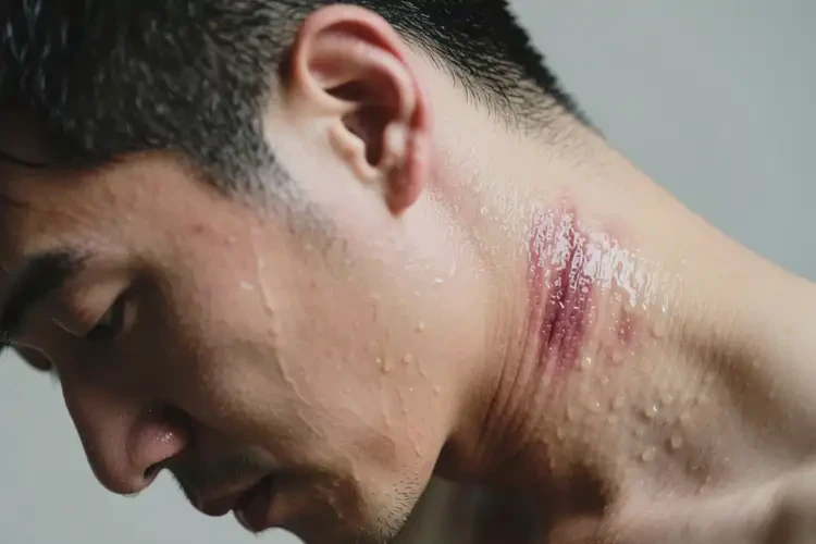 男人脖子偶尔长湿疹可不可以彻底自愈(图3)