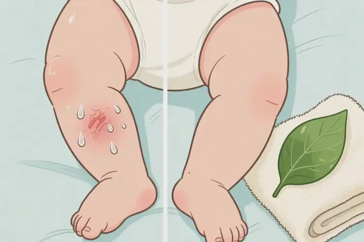 宝宝大腿容易长湿疹能靠自己自愈吗(图2)