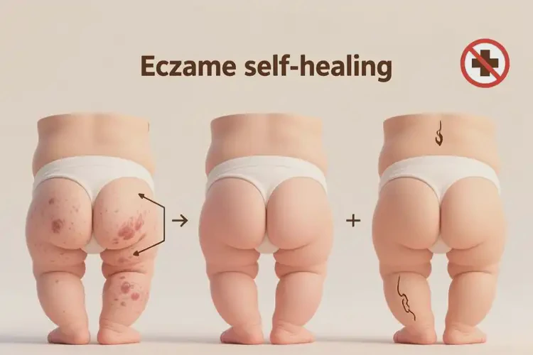 寶寶屁股上出現(xiàn)濕疹能靠自己自愈嗎(圖1)