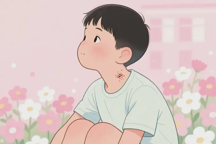 小学生脖子出现湿疹能靠自己自愈吗(图1)