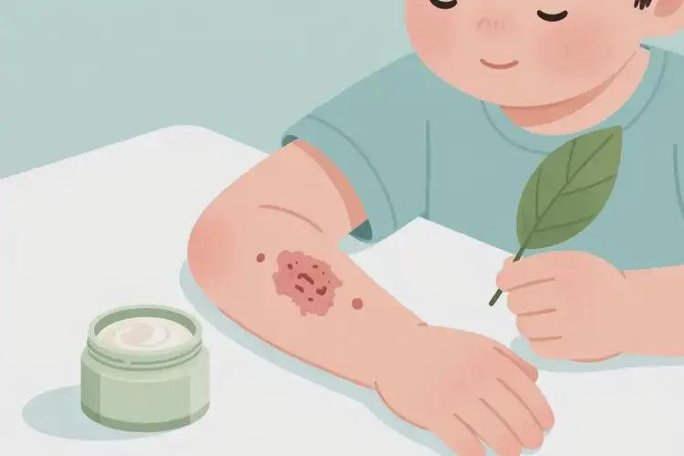 小兒手臂上起濕疹能靠自己自愈嗎(圖1)