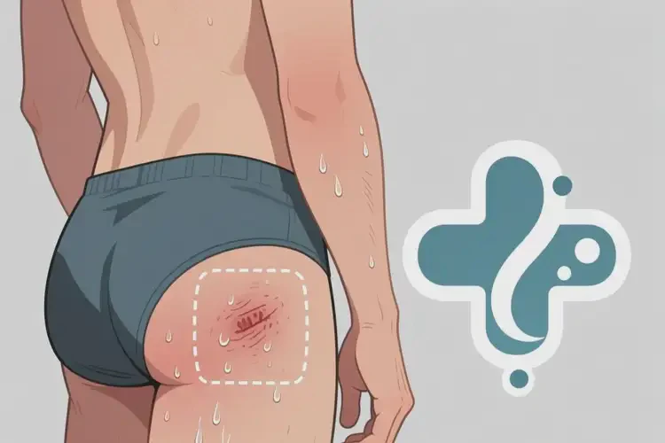 男生屁股上有濕疹能徹底自愈嗎(圖1)