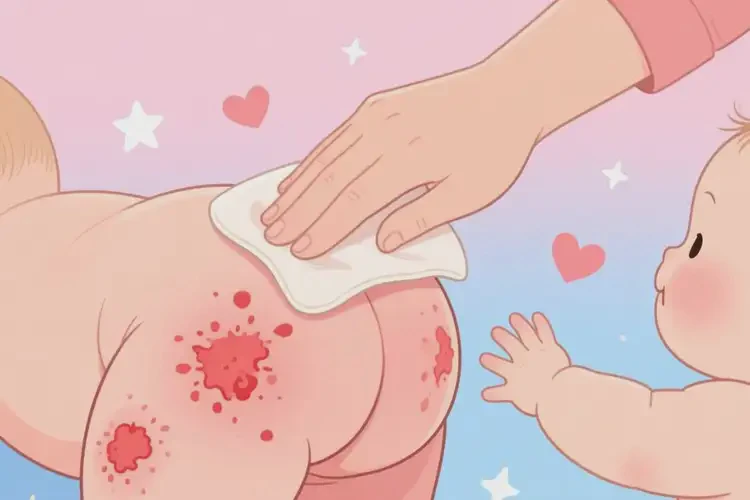 嬰幼兒屁股上長(zhǎng)濕疹能徹底自愈嗎(圖1)