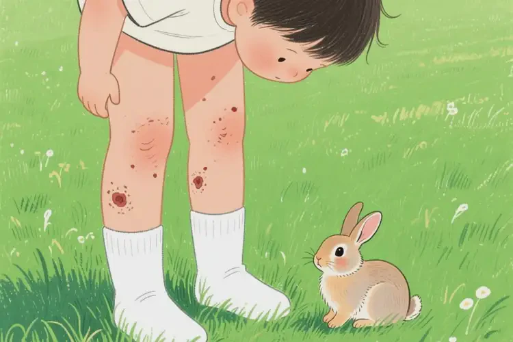小兒小腿長濕疹不管它會自己好嗎(圖2)