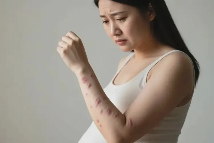 孕妇手臂容易起湿疹不管它会自己好吗(图4)