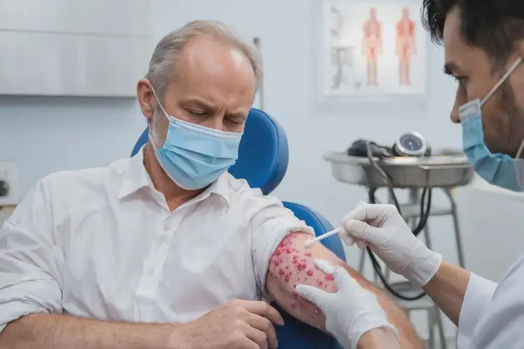 男性手臂長濕疹不管它會自己好嗎(圖3)