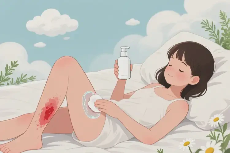 女生大腿上起濕疹不管它會(huì)自己好嗎(圖2)