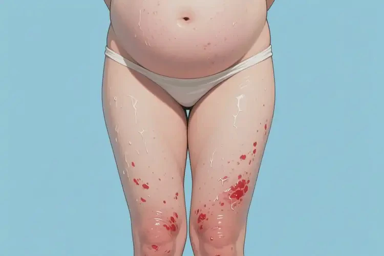 產(chǎn)婦大腿經(jīng)常長濕疹不管它會自己自愈嗎(圖1)